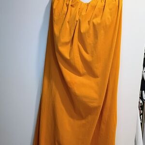 Zara Vibrant Orange Maxi Skirt